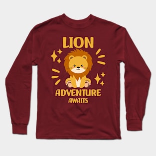 Lion Adventure Awaits Long Sleeve T-Shirt